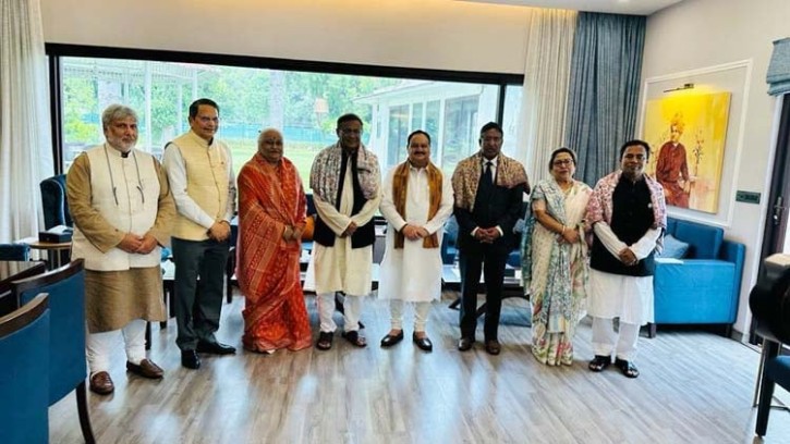 বিজেপি নেতাদের সঙ্গে আওয়ামী লীগ প্রতিনিধি দলের বৈঠক