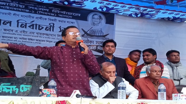 শিবগঞ্জে নৌকার নির্বাচনি সভা