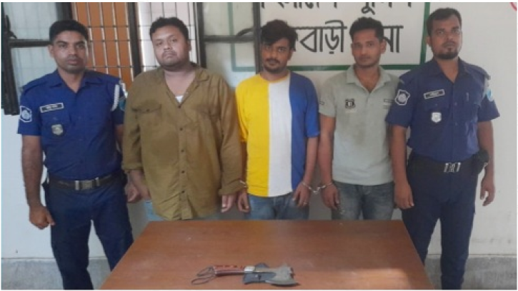 রাজবাড়ীতে ৩ ডাকাত গ্রেপ্তার