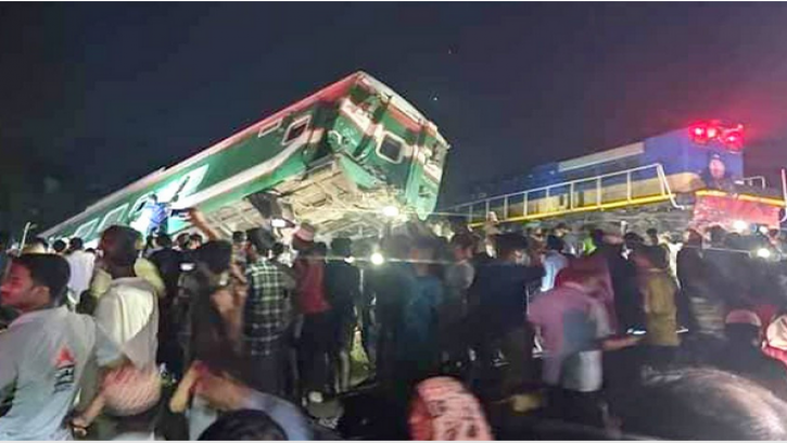  কুমিল্লায় ট্রেনের ৭ বগি লাইনচ্যুত, আহত ৬০