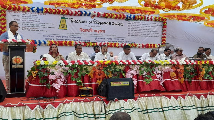 শিবগঞ্জে উপজেলা সাহিত্য মেলা উদ্বোধন