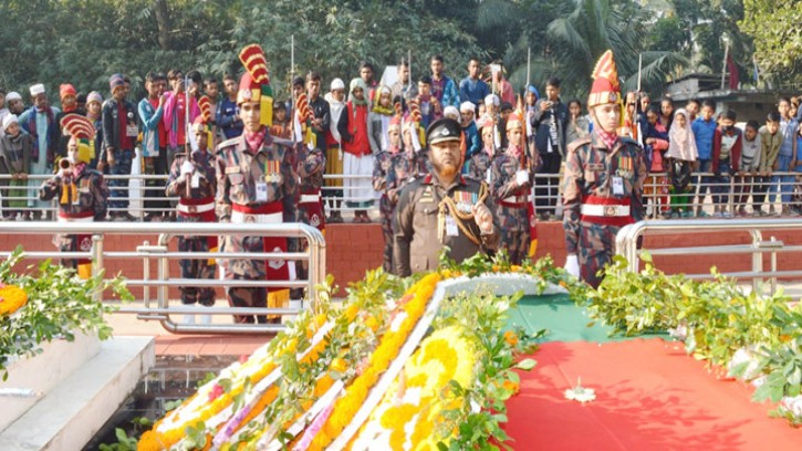 শার্শায় বীরশ্রেষ্ঠ নূর মোহাম্মদ এর স্মৃতিস্তম্ভে বিজিবির শ্রদ্ধাঞ্জলি