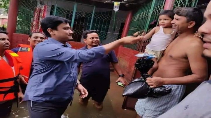 সিলেট সুনামগঞ্জ সহ বন্যা দুর্গতদের পাশে ছাত্রলীগ