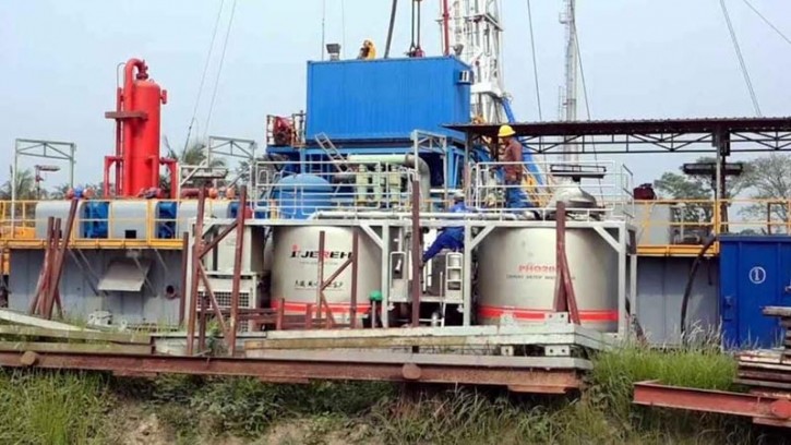 তিতাসের ১৪ নম্বর কূপ থেকে পরীক্ষা মূলক গ্যাস উত্তোলন শুরু