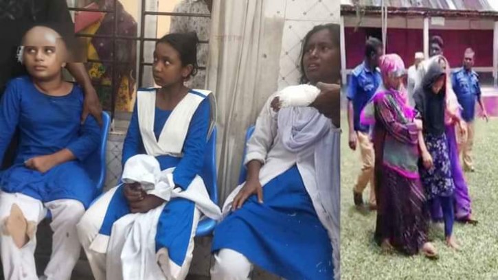 সাদুল্লাপুরে বিদ্যালয়ে ঢুকে ৪ শিক্ষার্থীকে কুপিয়ে জখম, নারী আটক