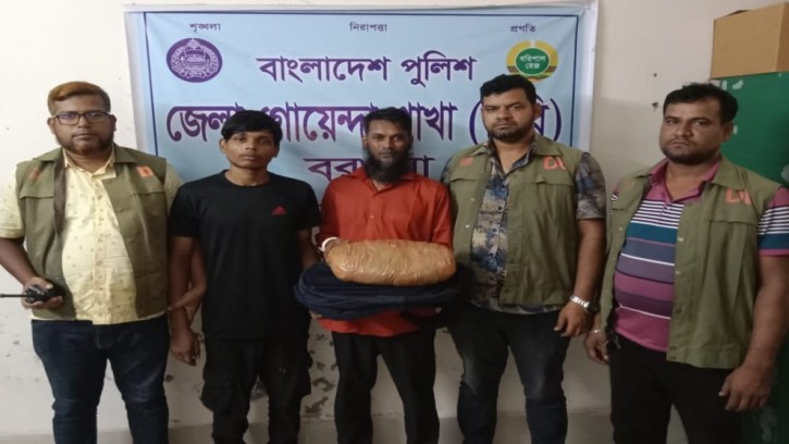 আমতলীতে ২ কেজি গাঁজা সহ দুই মাদক ব্যবসায়ী আটক
