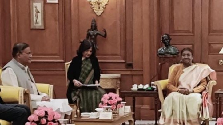 ভারতের রাষ্ট্রপতির সঙ্গে  ড. হাছান মাহমুদের সাক্ষাৎ