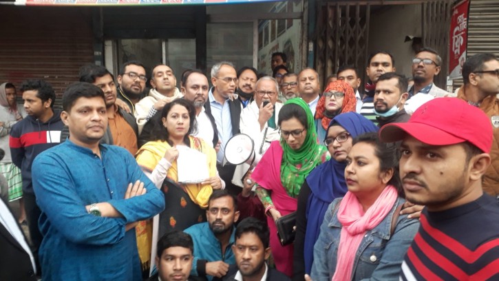 মালিবাগ এলাকায় রিজভীর নেতৃত্বে গণসংযোগ