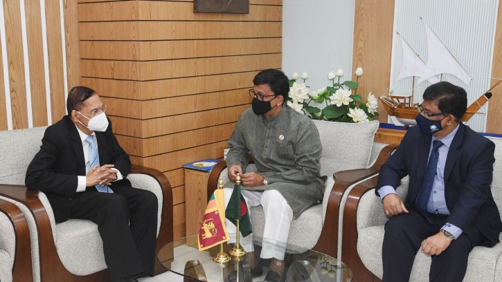 নৌপরিবহন প্রতিমন্ত্রীর সঙ্গে শ্রীলংকার পররাষ্ট্র মন্ত্রীর সাক্ষাৎ