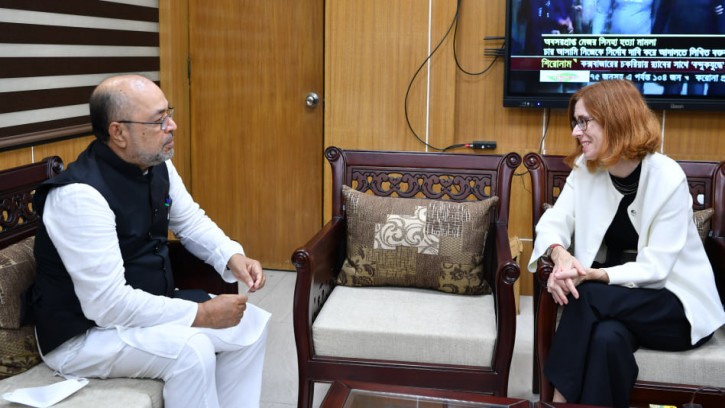 ‍‍‍‍ত্রাণ প্রতিমন্ত্রীর সঙ্গে সুইজারল্যান্ডের রাষ্ট্রদূতের সাক্ষাৎ