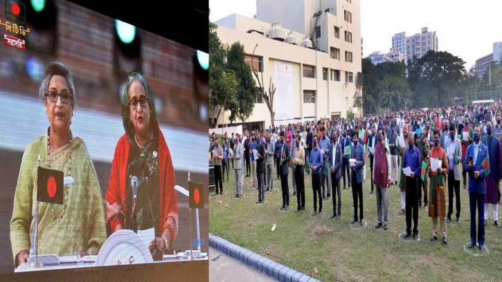 সংস্কৃতি মন্ত্রণালয়ের কর্মকর্তা-কর্মচারীদের শপথ গ্রহণ