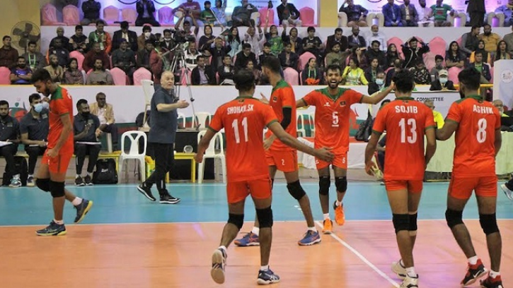 এশিয়ান ভলিবলে ফাইনালে বাংলাদেশ