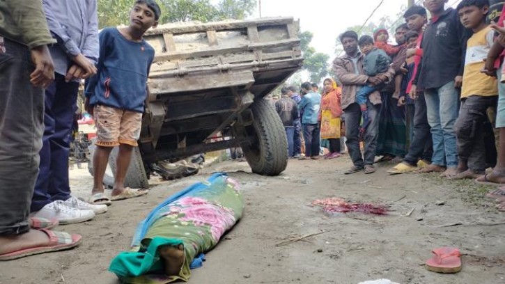 সুন্দরগঞ্জে অবৈধ ট্রাক্টর কেড়ে নিল শিশু সিমার প্রাণ