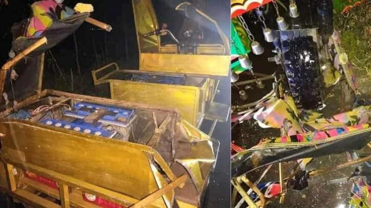 গোবিন্দগঞ্জে ভটাভটির ধাক্কায় চালকসহ একই গ্রামের ৩ জনের মৃত্যু