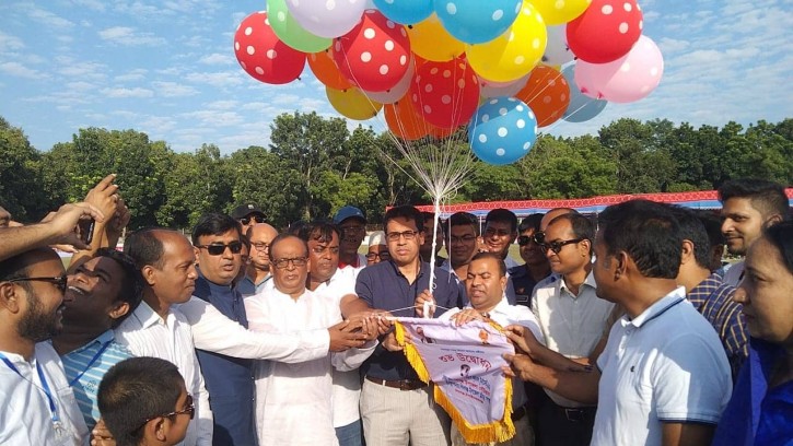 শিবগঞ্জে বঙ্গবন্ধু আন্ত:জেলা গোল্ডকাপ ফুটবল টুর্নামেন্টের উদ্বোধন