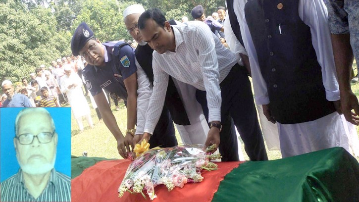 শিবগঞ্জে বীরমুক্তিযোদ্ধা নজরুল রাষ্ট্রীয় মর্যাদায় সমাহিত