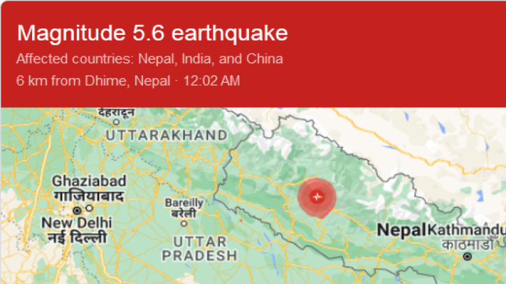 নেপালে শক্তিশালী ভূমিকম্পে নিহত ১২০