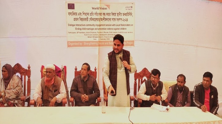  শিবগঞ্জে বাল্যবিয়ে ও শিশুদের প্রতি সহিংসতা বন্ধে জনপ্রতিনিধিদের সাথে সংলাপ