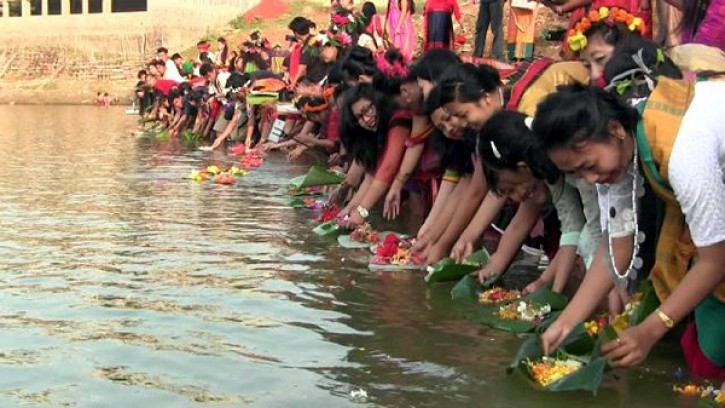 রাজধানীতে বৈসাবির  বর্ণাঢ্য আয়োজন   