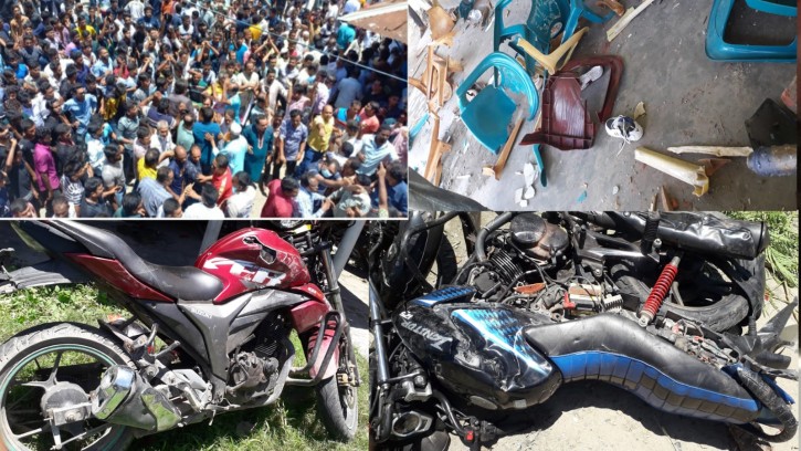 রাজবাড়ী বিএনপির কার্যালয় দখল নিয়ে দুই গ্রুপে ব্যাপক সংঘর্ষ