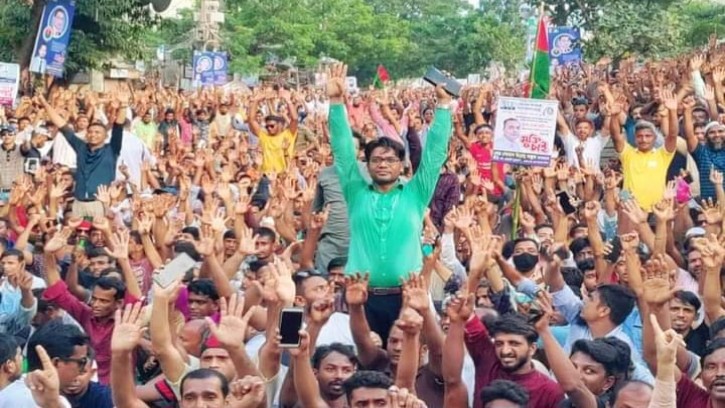 রাজপথে থাকার শপথ যুবদল ঢাকা মহানগর দক্ষিণের