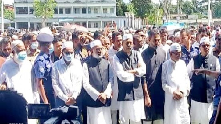 পিরোজপুরে শেখ এ্যানি রহমানের প্রথম জানাজা অনুষ্ঠিত