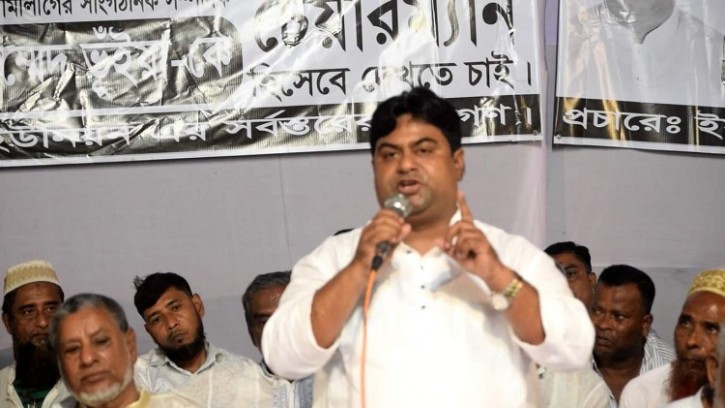 আশুলিয়ায় ইয়ারপুর ইউপিতে সুমন আহম্মেদ ভূঁইয়ার নির্বাচনি প্রচারণা