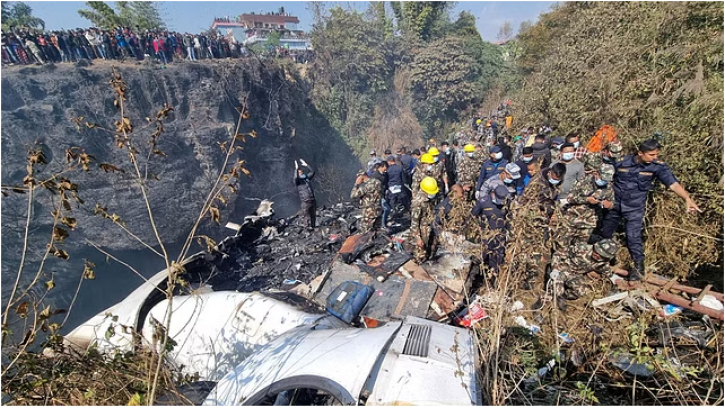 নেপালের পোখারায় উড়োজাহাজ বিধ্বস্ত: নিহত ৬৮