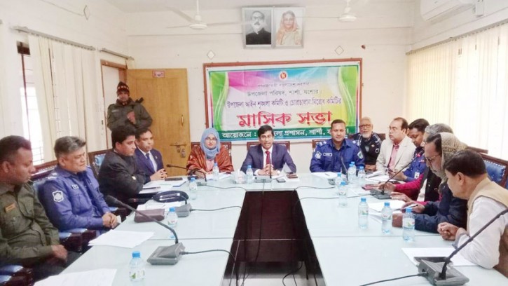 শার্শায় আইন শৃঙ্খলা ও চোরাচালান নিরোধ কমিটির মাসিক সভা