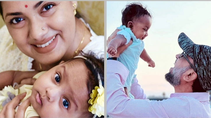 বিবাহবার্ষিকীতে মেয়ের ছবি প্রকাশ করলেন তিশা-ফারুকী