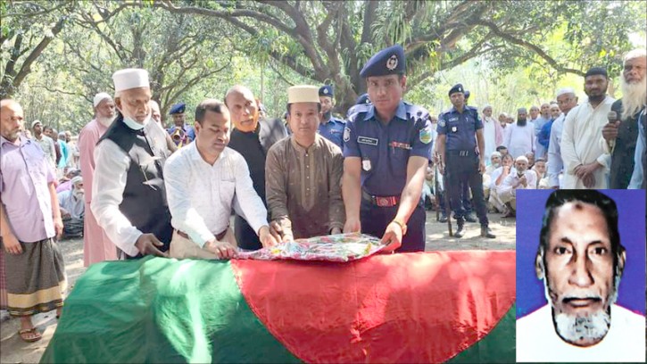 শিবগঞ্জে বীরমুক্তিযোদ্ধা খাইরুলের রাষ্ট্রীয় মর্যাদায় দাফন