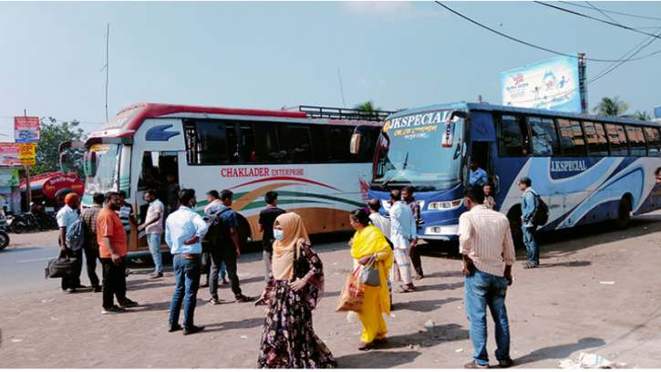  রংপুরে পরিবহন ধর্মঘট, চরম জনদুর্ভোগ