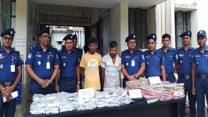 সুন্দরগঞ্জে ১৫ কেজি গাঁজা উদ্ধার, দুই মাদক কারবারী আটক