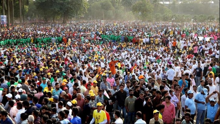  সোহরাওয়ার্দীতে যুবসমুদ্রে পরিণত হয়েছে যুবলীগের মহাসমাবেশ