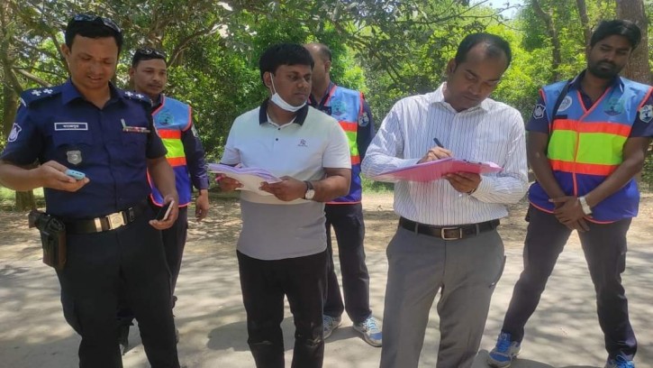 শিবগঞ্জে অবৈধভাবে বালু তোলায় একজনের কারাদণ্ড