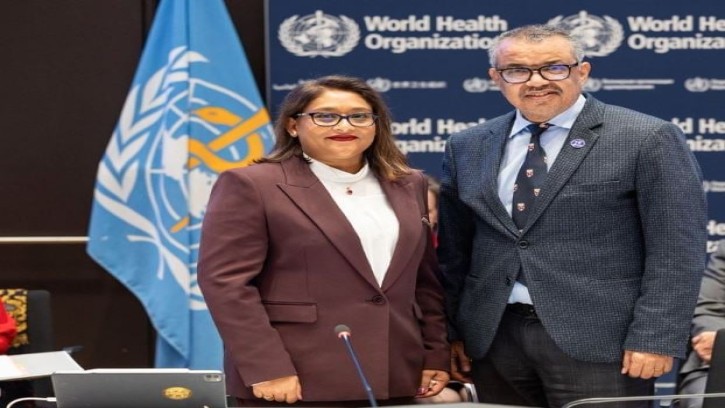সায়মা ওয়াজেদকে বিশ্ব স্বাস্থ্য সংস্থার মহাপরিচালকের অভিনন্দন